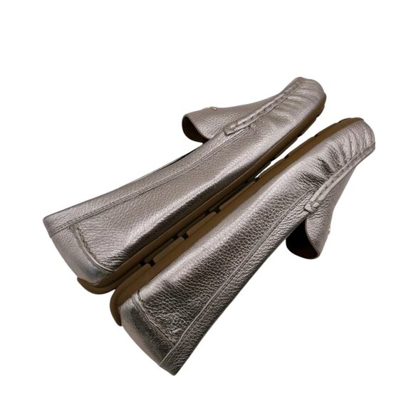 COACH Marley Driver CHAMPAGNE Pebbled Leather Loafer Slip On NEW IN BOX - Picture 5 of 8